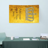 Golden Royal Crown III + je ruggengraat. en ideeën Spandoek (Beurs)