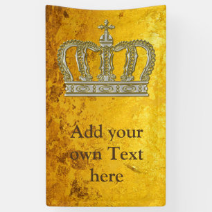 Golden Royal Crown III + je ruggengraat. en ideeën Spandoek
