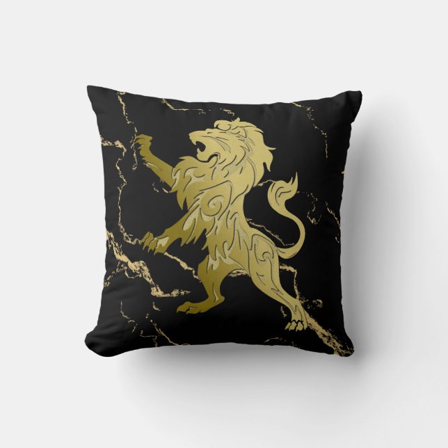 Golden Royal Lion Kussen (Voorkant)