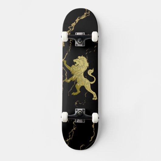 Golden Royal Lion Skateboard (Voorkant)