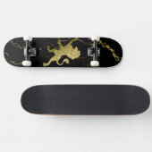 Golden Royal Lion Skateboard (Horizontaal)