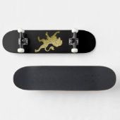 Golden Royal Lion Skateboard (Horizontaal)