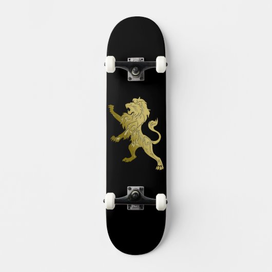 Golden Royal Lion Skateboard (Voorkant)