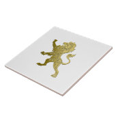 Golden Royal Lion White Tegeltje (Zijkant)