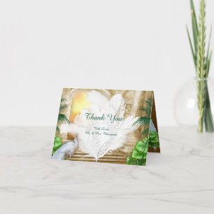 Golden Royal Peacock Temple Dreams Bedankkaart