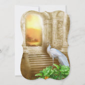 Golden Royal Peacock Temple Dreams Kaart (Achterkant)