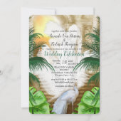 Golden Royal White Peacock Feathers Kaart (Voorkant)