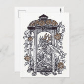 Golden Rozen Dragon Gazebo Briefkaart (Voorkant / Achterkant)