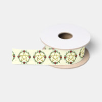 Golden Rozen Pagan Pentagram Pentacle Ribbon