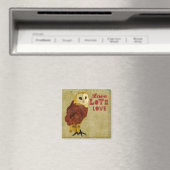 Golden Ruby Owl Love Magnet (In Situ (Lave-vaisselle))
