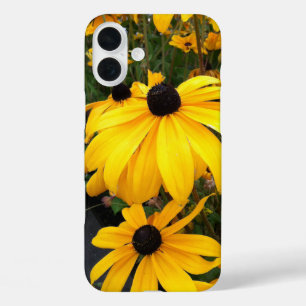 Golden Rudbeckia Black Eyed Susan Flowers iPhone 16 Plus Hoesje