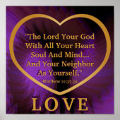 Golden Rule op Royal Paarse Wings Post. Poster (Voorkant)