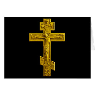 Golden Russisch orthodoxe kruis