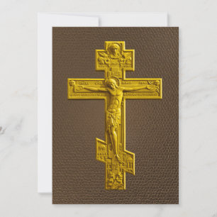 Golden Russisch orthodoxe kruis