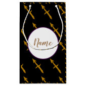 Golden Sagittarius Astrology SignPersonalized Klein Cadeauzakje (Achterkant)