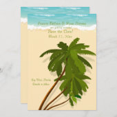 Golden Sands Invitation Kaart (Voorkant / Achterkant)