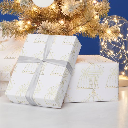 Golden Santa Cadeaupapier (Feestdagen)