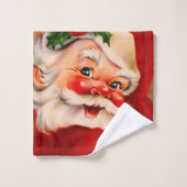 Golden santa claus bad handdoek (Wasdoekje)