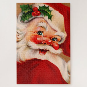 Golden santa claus legpuzzel