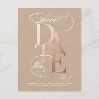 Golden Save the Date Aankondiging