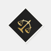 Golden Scales of Justice Law Theme Design Servet (Hoek)