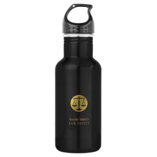 Golden Scales of Justice   Professionele advocaat Waterfles