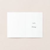 Golden Scallop Seashell Card-Sjabloon Folie Kaarten (Binnen)