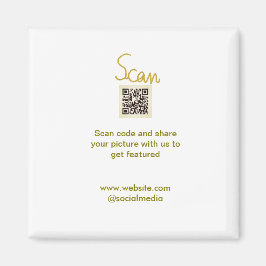 Golden Scan QR code glitter eenvoudige elegante be Magneet