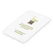 Golden Scan QR code glitter eenvoudige elegante be Magneet (Linkerzijde)