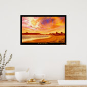 Golden Scapes Poster (Keuken)