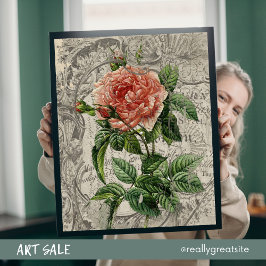 Golden Scarlet Roos Decoupage Tissue Paper Tissuepapier