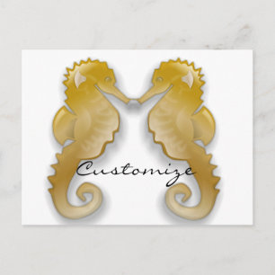 Golden Seahorse Thunder_Cove Briefkaart