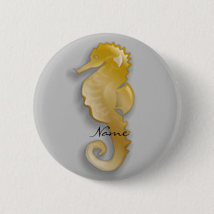 Golden Seahorse Thunder_Cove Ronde Button 5,7 Cm