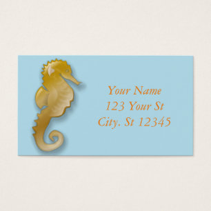 Golden Seahorse Thunder_Cove Visitekaartje