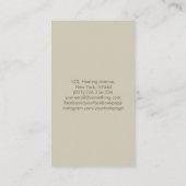 Golden Seed of life Visitekaartje (Achterkant)