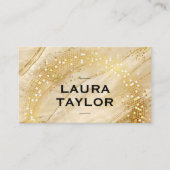 Golden Sequin | Goudmarmer Visitekaartje (Voorkant)