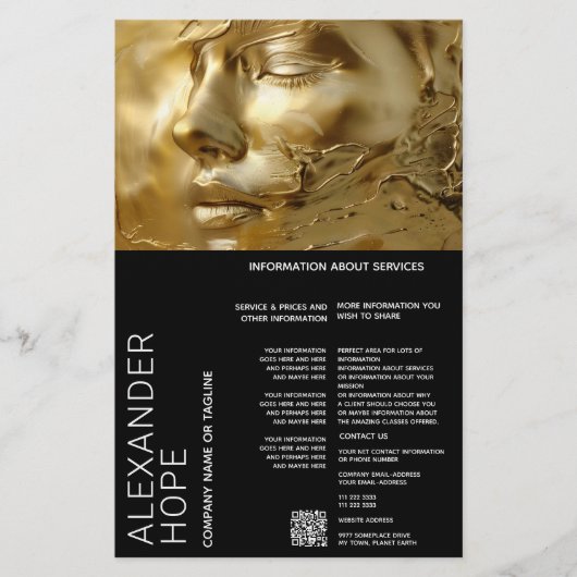 Golden Serenity, Diensten Flyer (Voorkant)