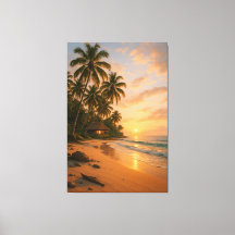 Golden Serenity - Tropisch strand zonsondergang