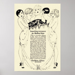 Golden Shampoo Ad Poster
