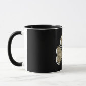 Golden Shamrock Clover Irish Symbol Mok (Links)