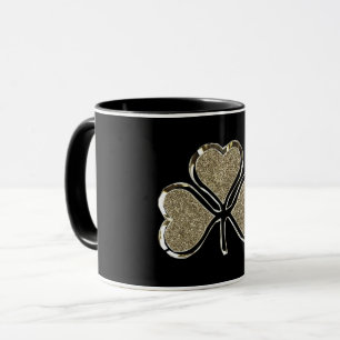 Golden Shamrock Clover Irish Symbol Mok
