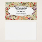 Golden Shimmer | Floral Pattern Visitekaartje (Voorkant /achterkant)