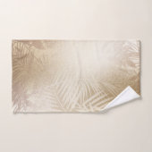 Golden Shine Botanique Tropical Palm Tree Feuilles (Serviette à main)