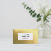 Golden Shine Carte de visite élégant (Debout devant)