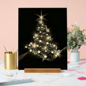 Golden Shine of Stars on Christmas Tree Dark  (Mariage)