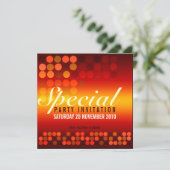 Golden Shine Special Party Invitation (Debout devant)