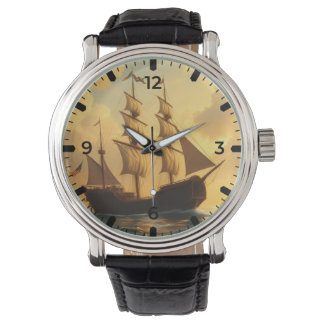 Golden Ship Horloge