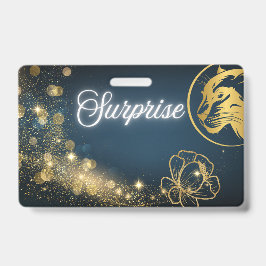 Golden Shooting Star Verrassing Badge