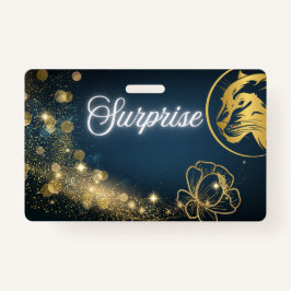 Golden Shooting Star Verrassing Badge