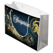 Golden Shooting Star Verrassing Groot Cadeauzakje (Achterkant Gekanteld)